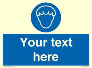 Custom Hair protection must be worn